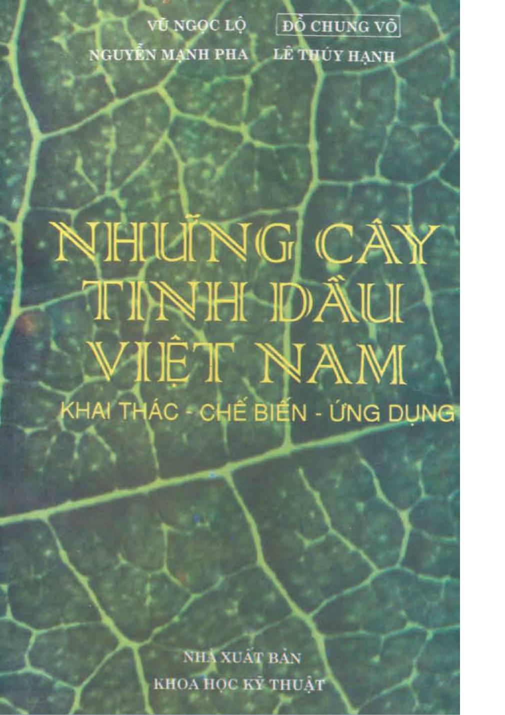 Những cây tinh dầu Việt Nam